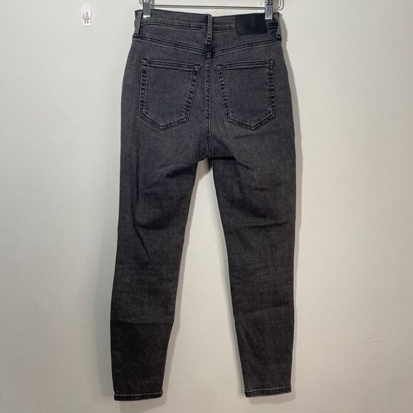Everlane High Rise Faded Black Gray Denim Ankle‎ Jeans Womens 26 - Picture 2 of 8